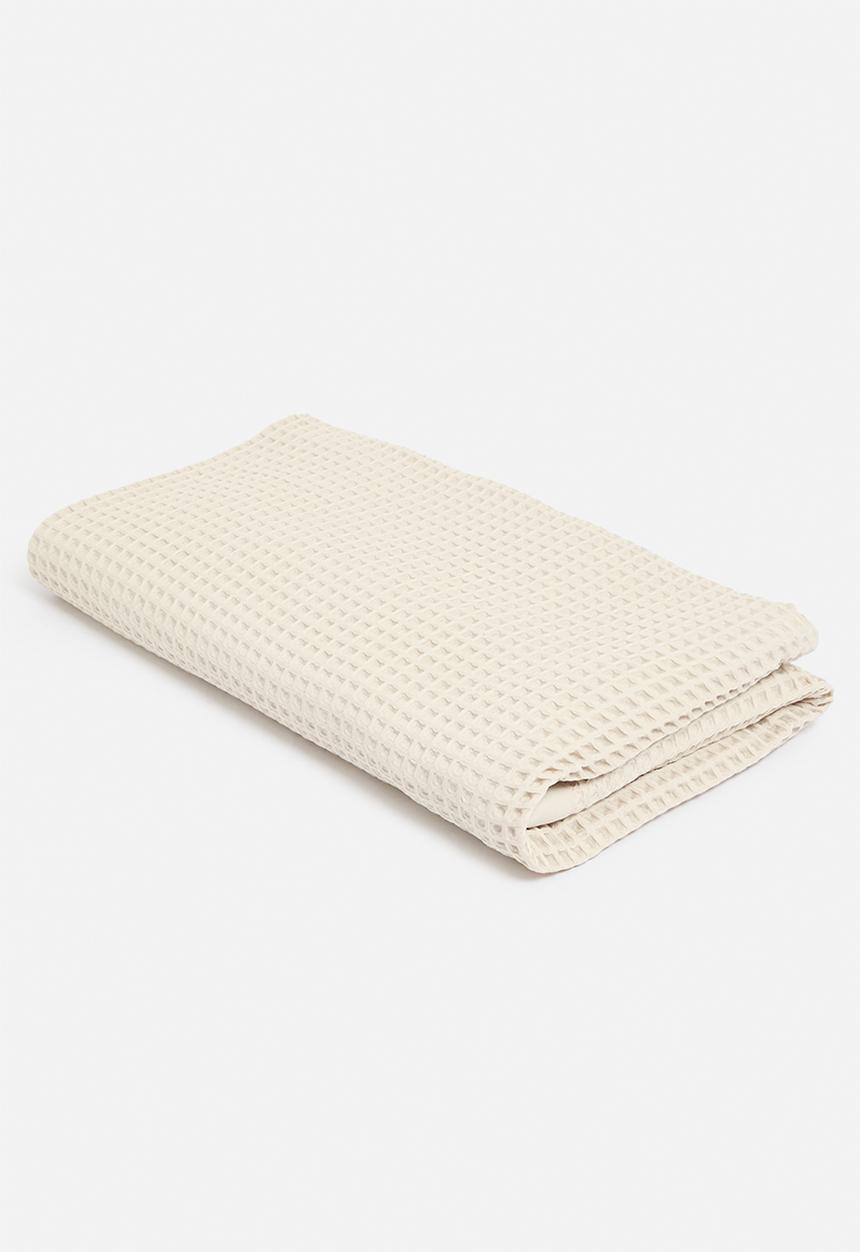 Hertex Haus - Honeycomb turkish cotton throw - fraiche