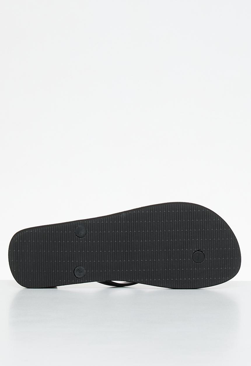 POLO - Monogram flip flop - black
