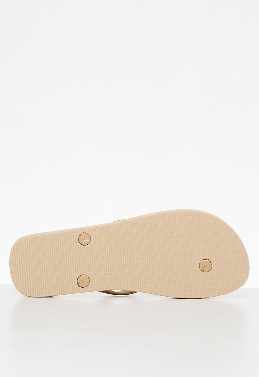 POLO - Monogram flip flop - gold
