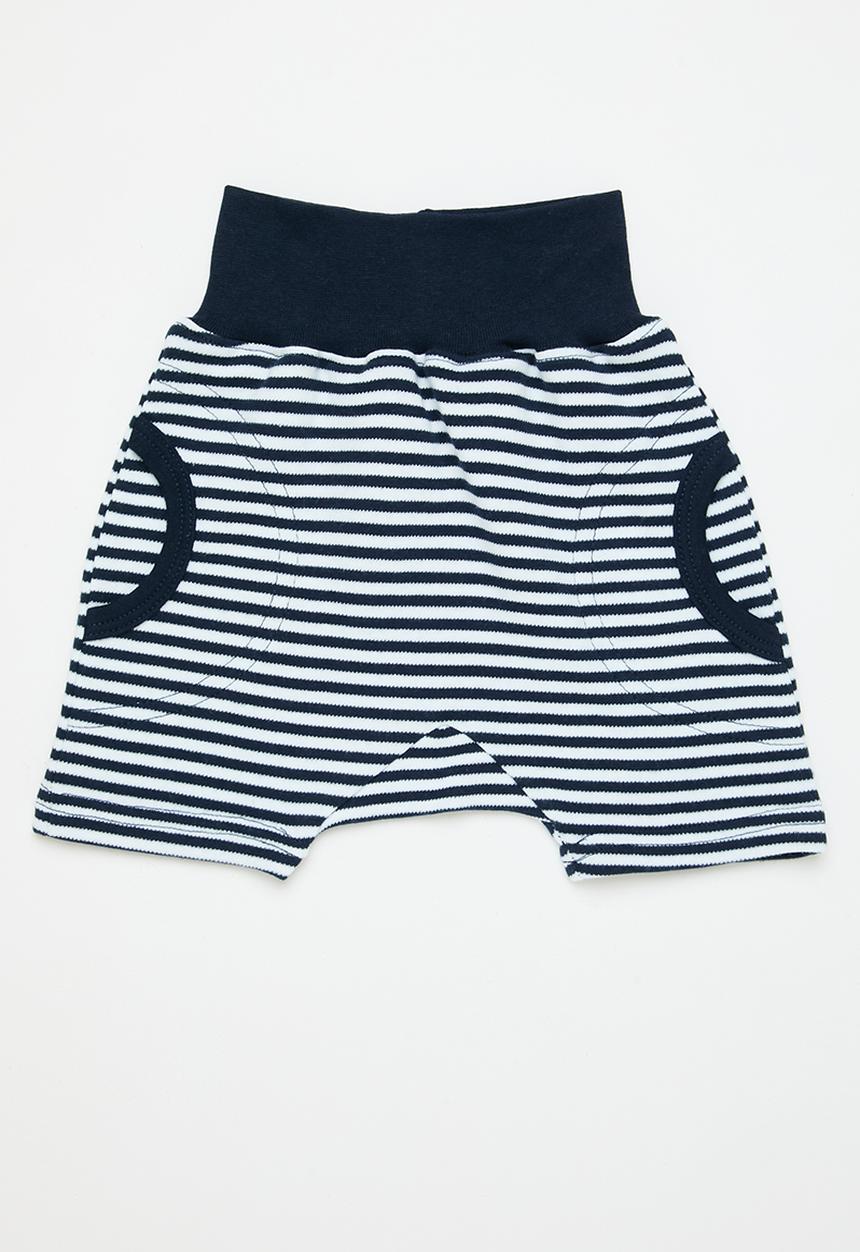 Little Lumps - Slouch shorts - navy stripes