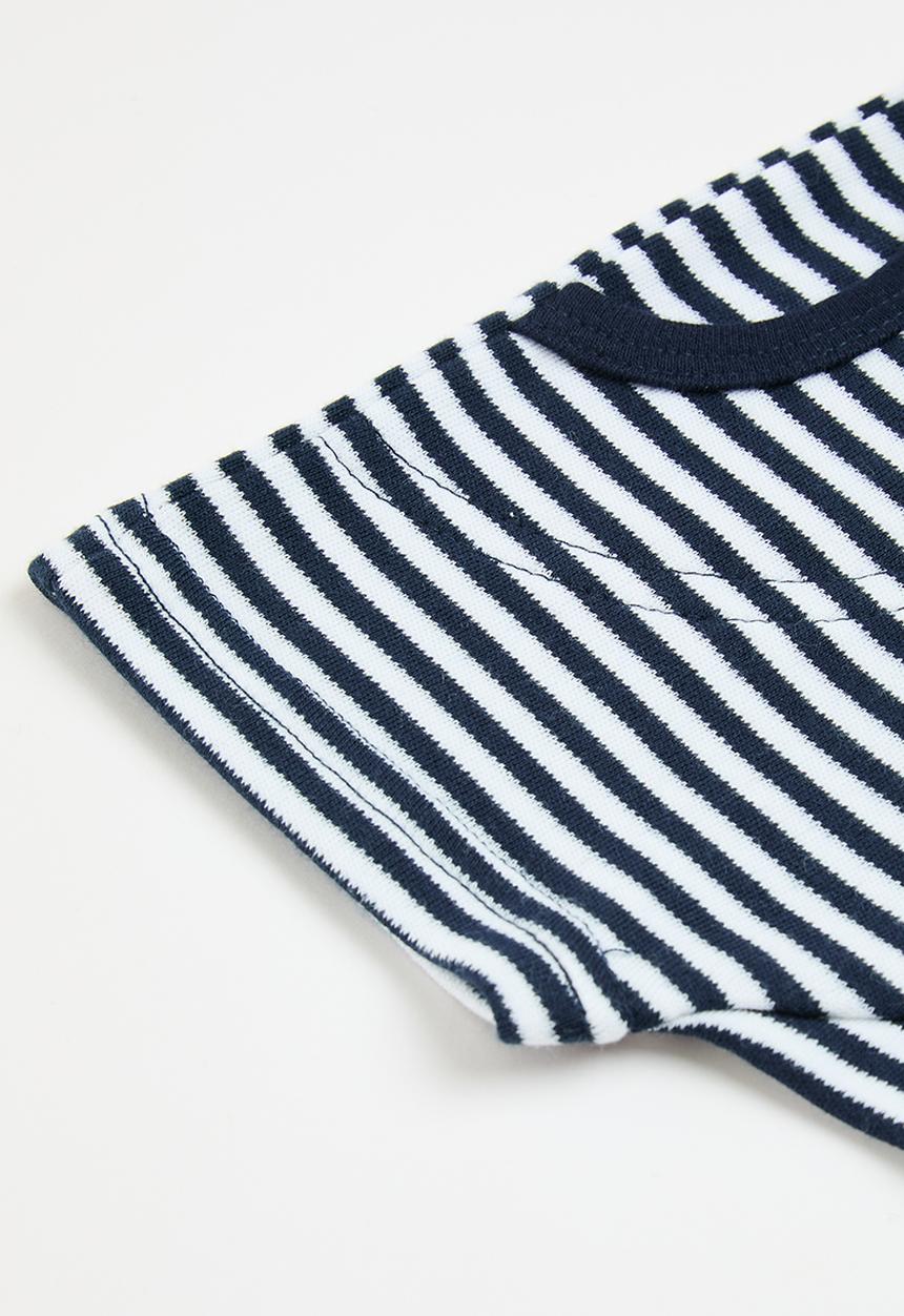 Little Lumps - Slouch shorts - navy stripes