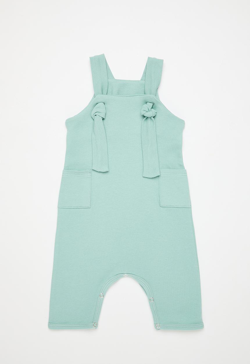 Little Lumps - Knotty dungarees - sage