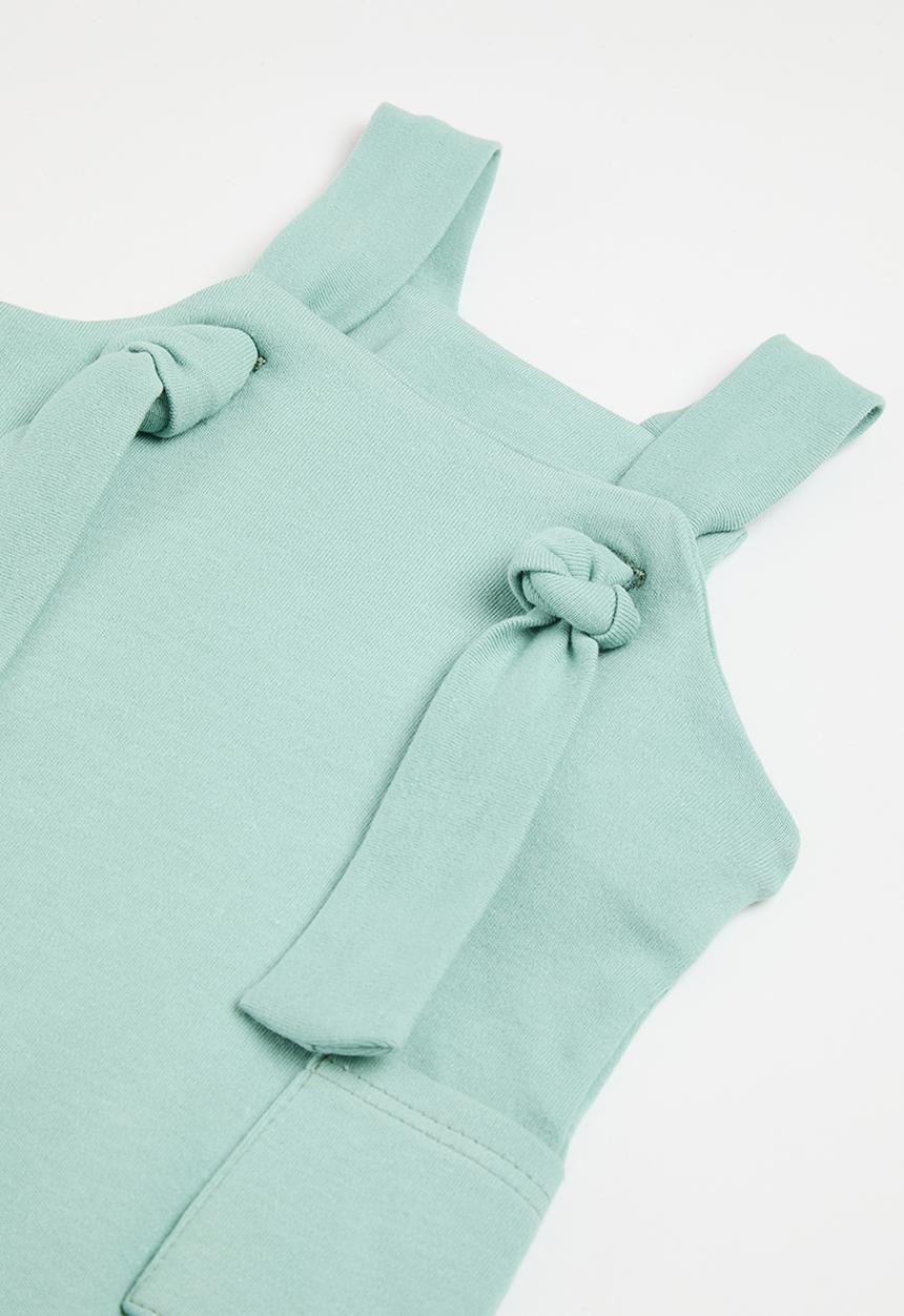 Little Lumps - Knotty dungarees - sage