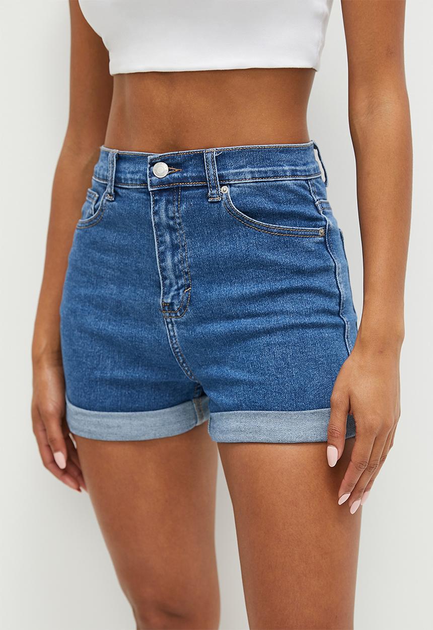 HAILYS - Denim shorts - blue