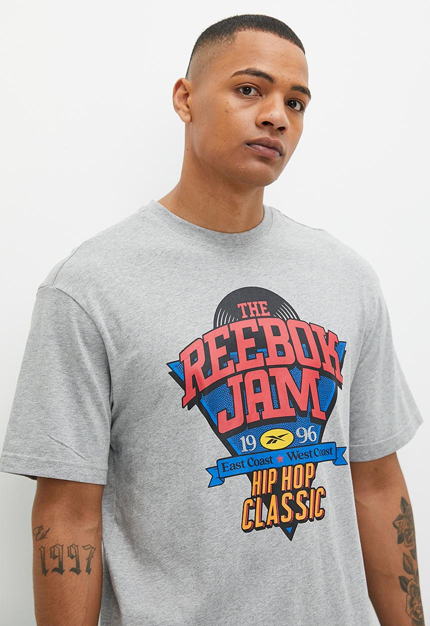 Reebok - HRN hip hop graphic tee - grey 
