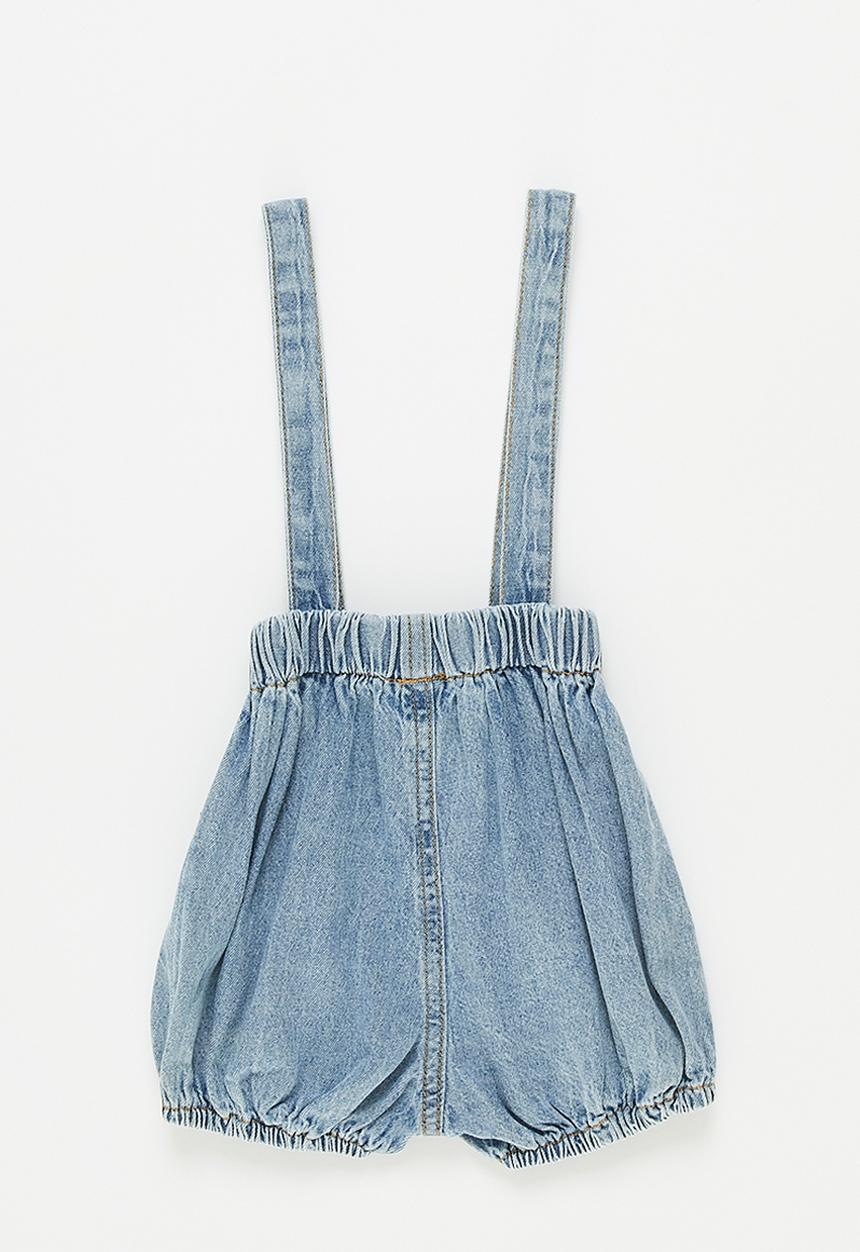 Pop Candy - Baby suspender shorts - blue