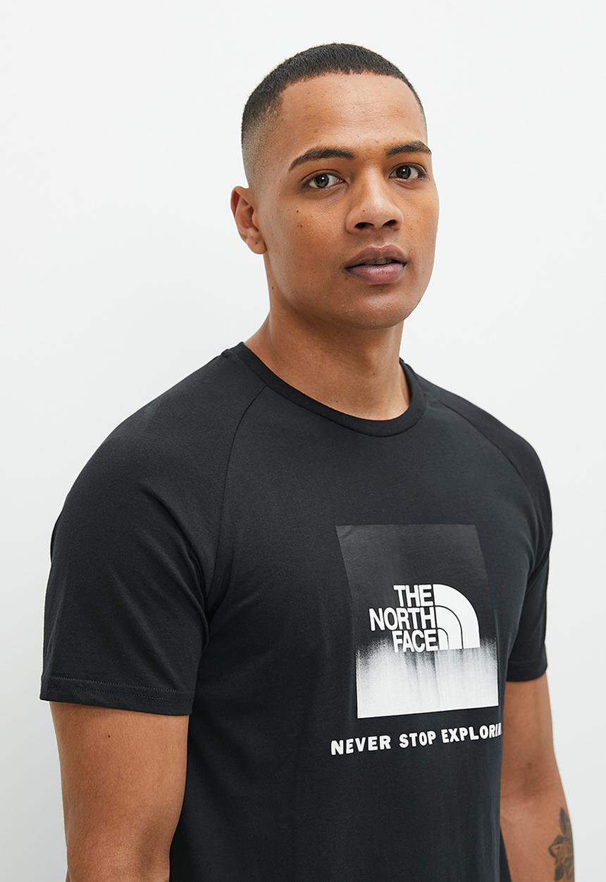The North Face - M short sleeve  raglan redbox tee - eu -black