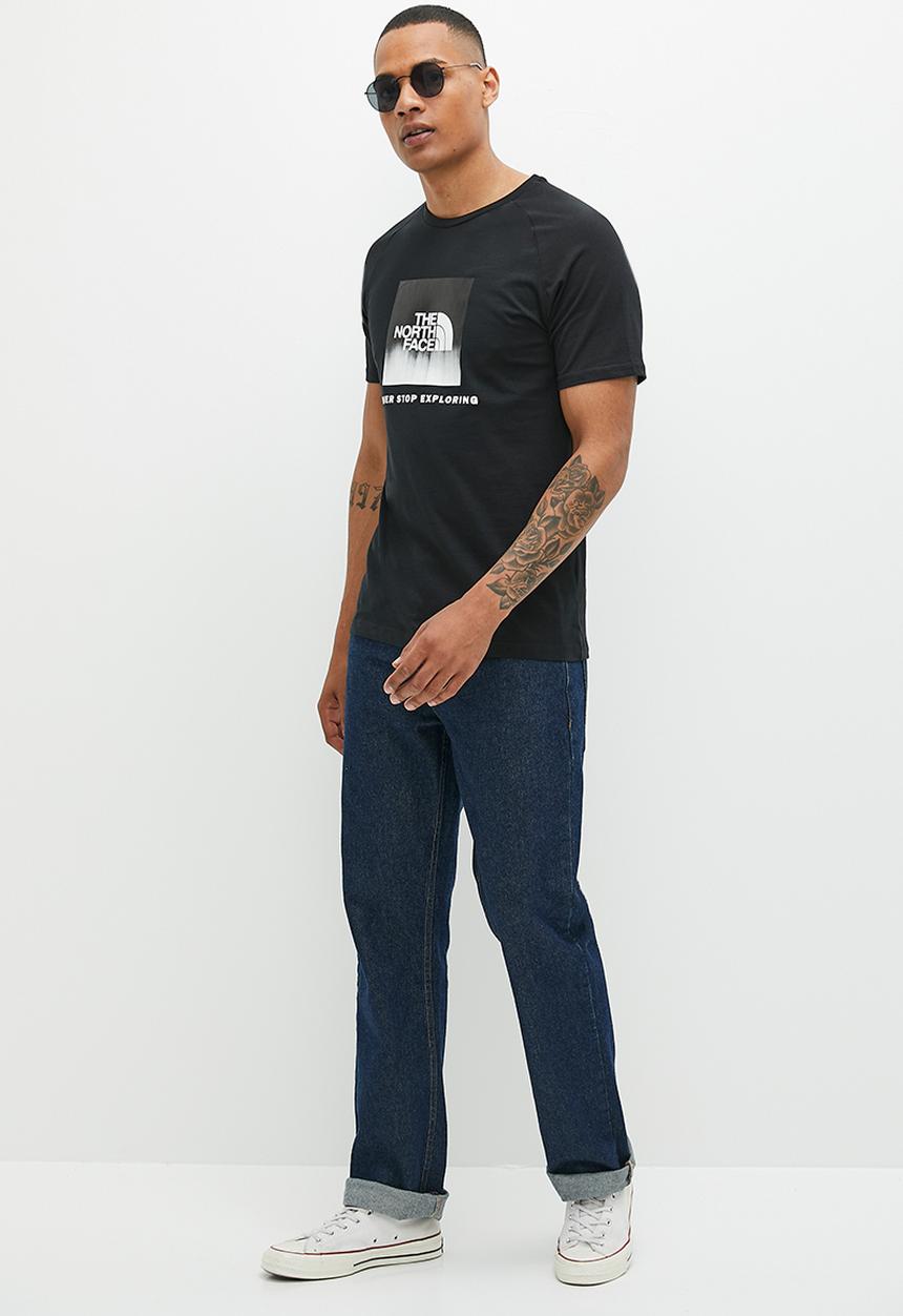 The North Face - M short sleeve  raglan redbox tee - eu -black