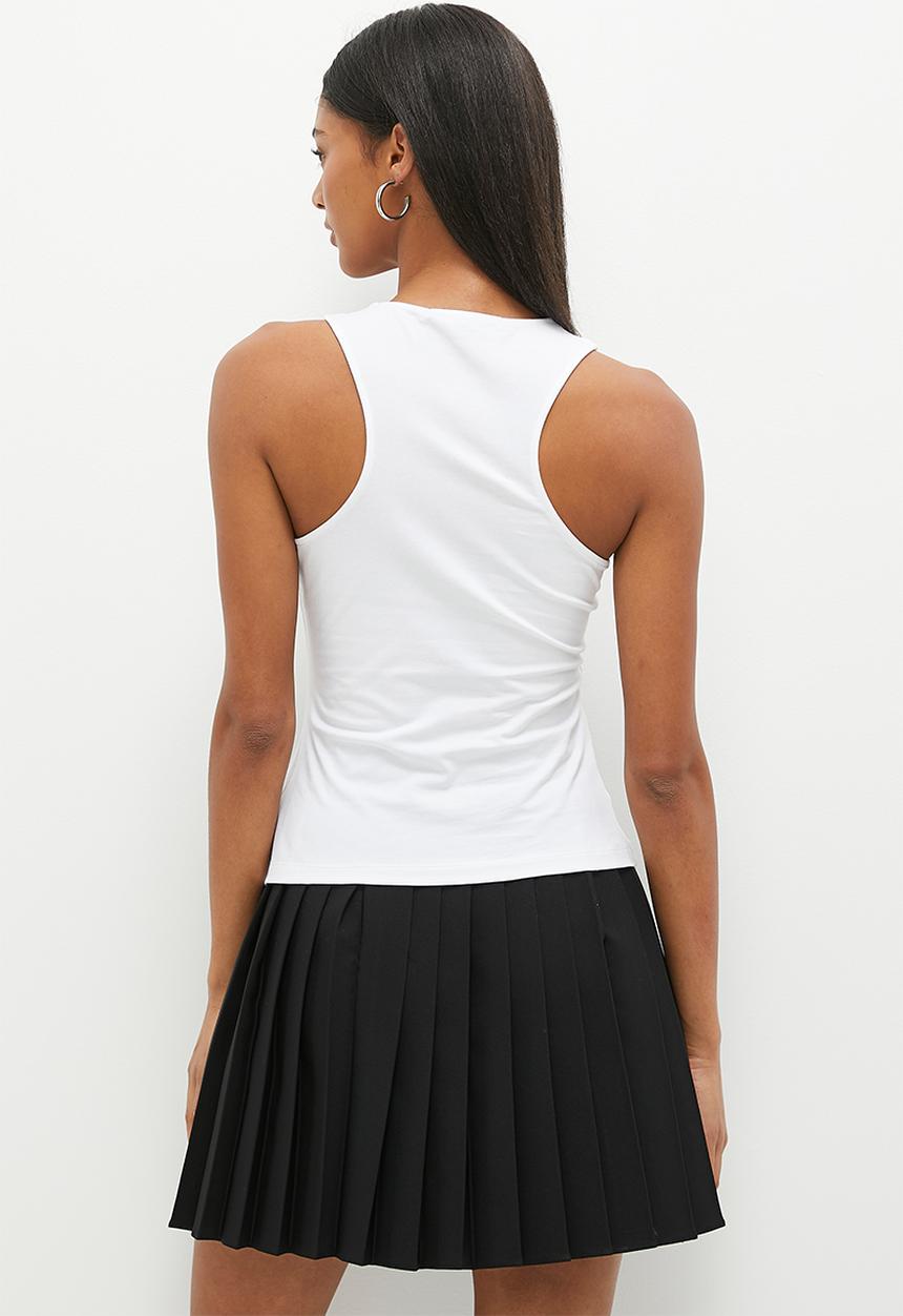 Calvin Klein - Micro monologo racer back - white