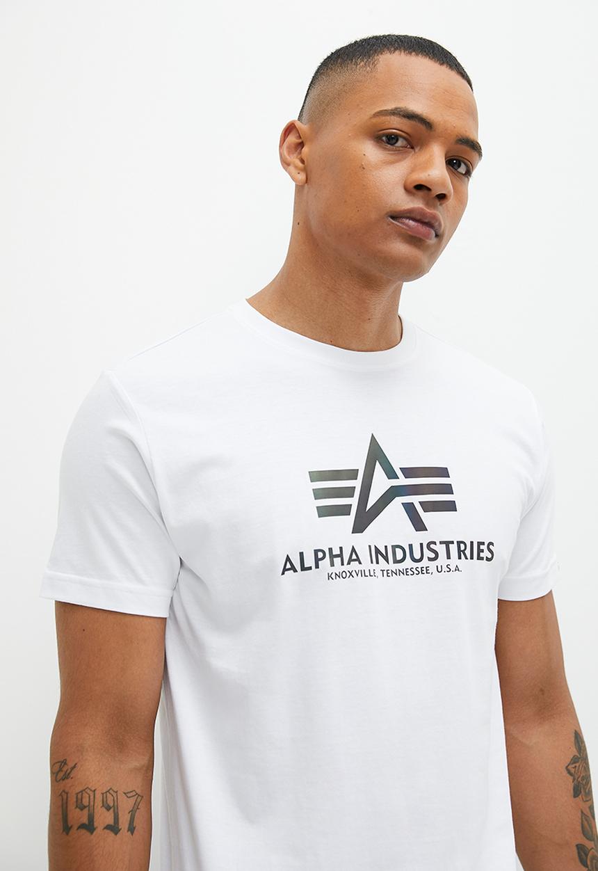 Alpha Industries - Ai rainbow logo tee - white