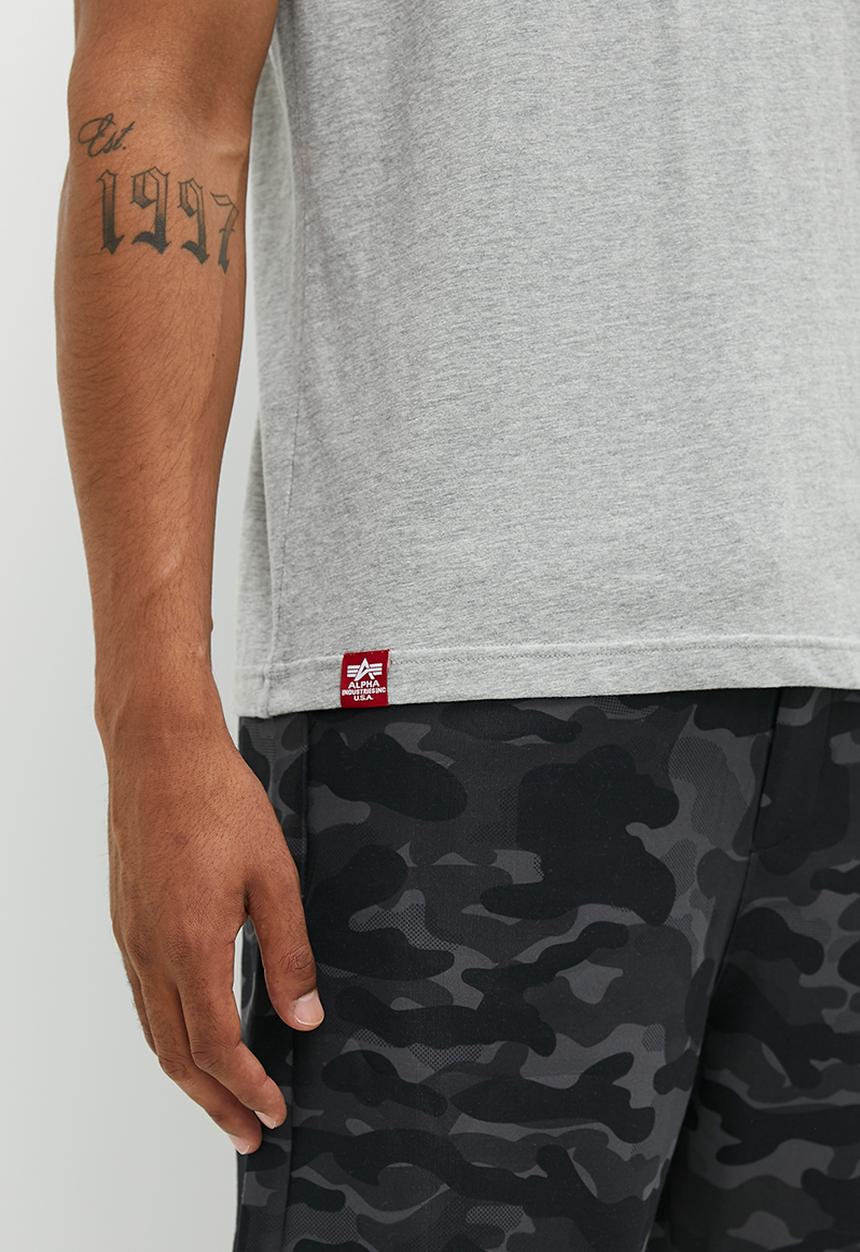 Alpha Industries - Ai rainbow logo tee - grey