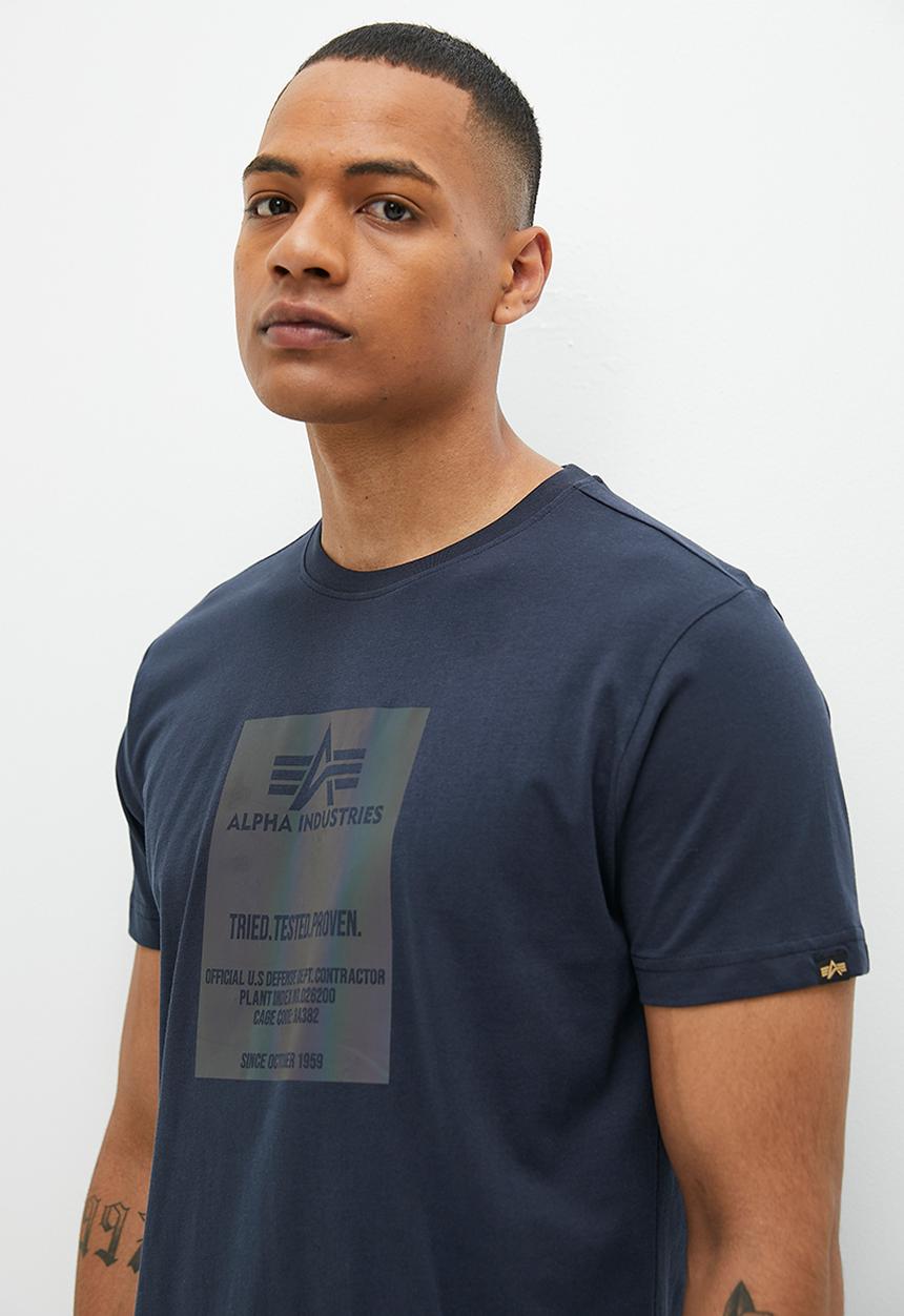 Alpha Industries - Rainbow block tee - navy