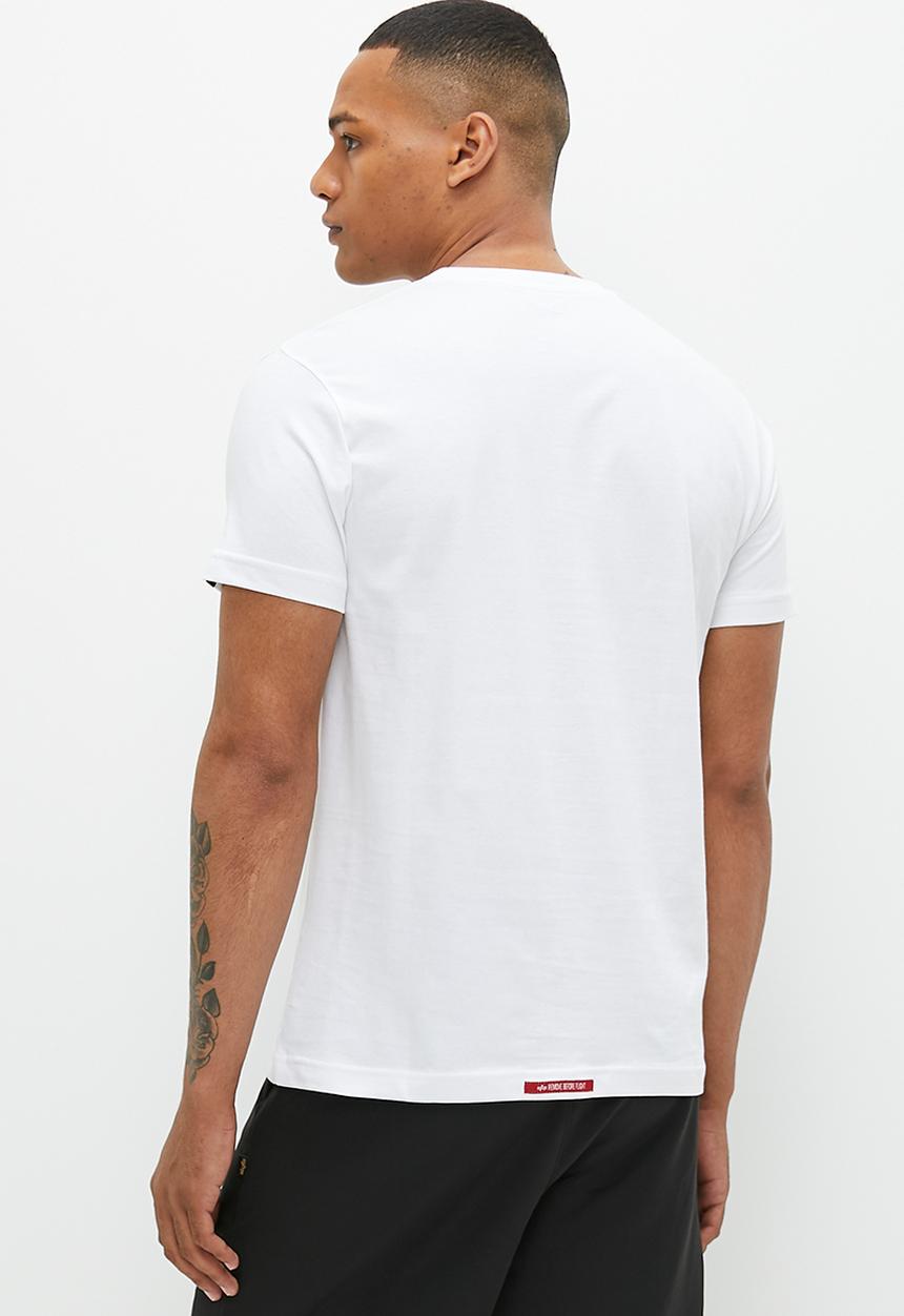 Alpha Industries - Rainbow block tee - white