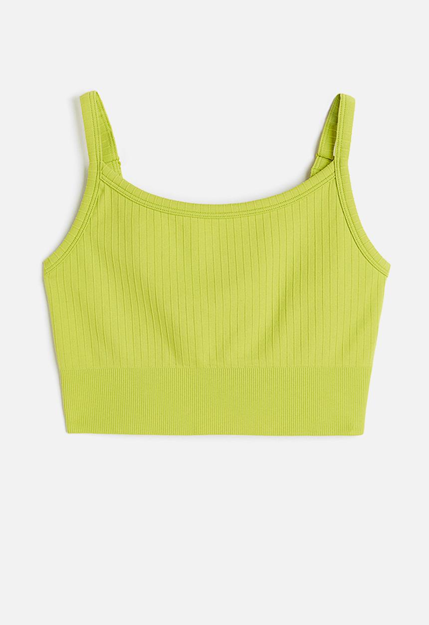H&M - Drymove™ light support sports bra - lime green