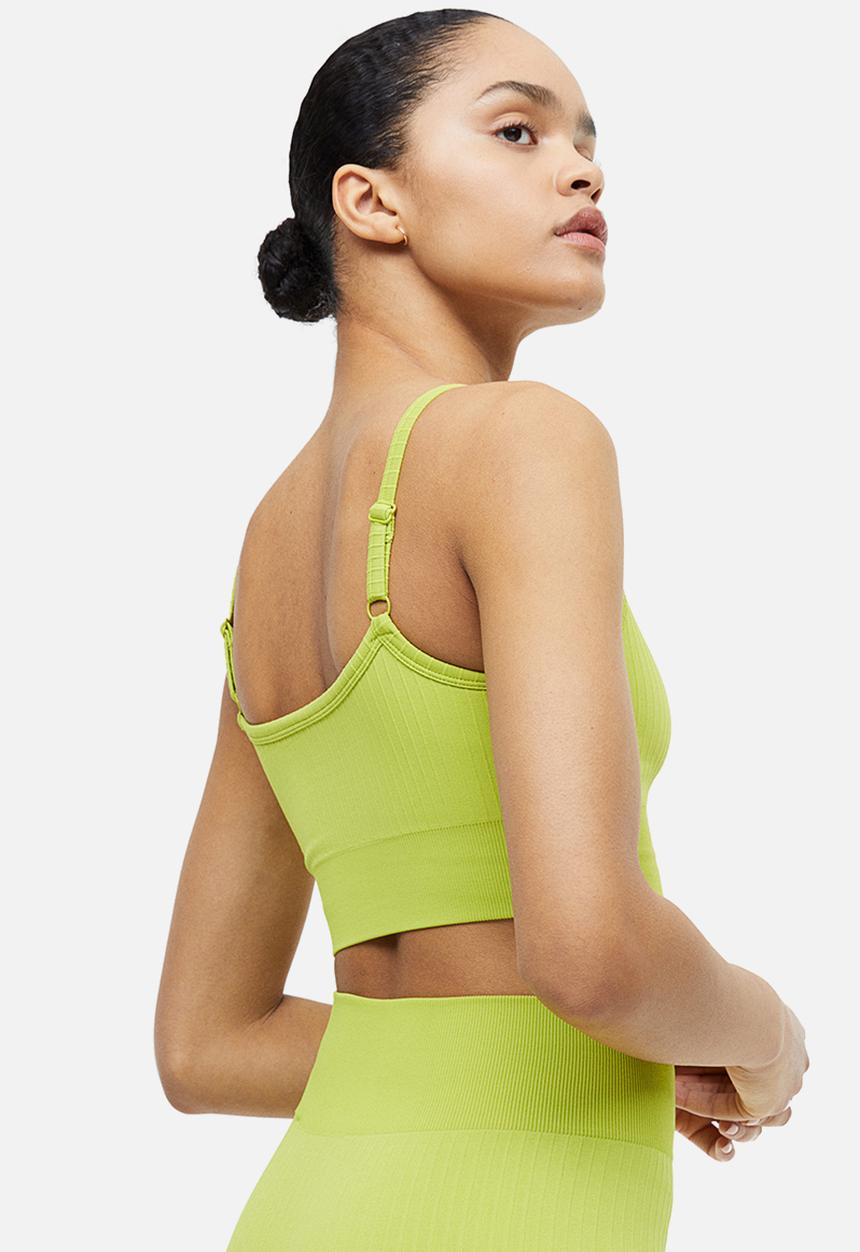 H&M - Drymove™ light support sports bra - lime green