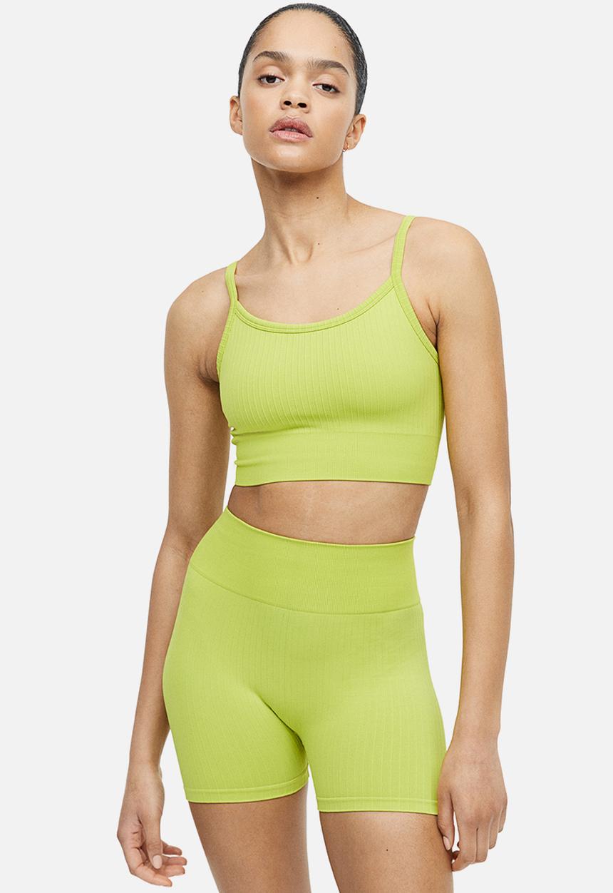 H&M - Drymove™ light support sports bra - lime green