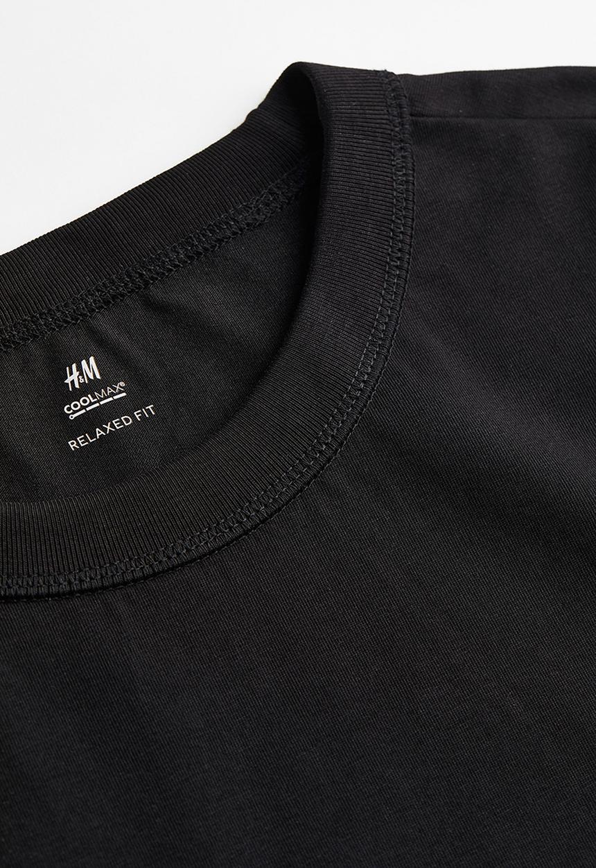 H&M - Coolmax® relaxed fit T-shirt - black