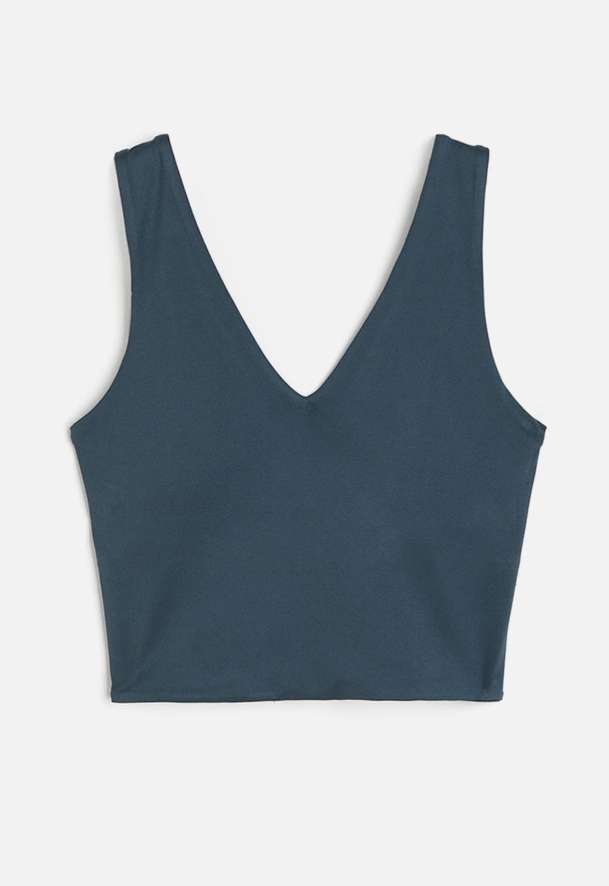 H&M - Softmove™ medium support sports bra - dark teal