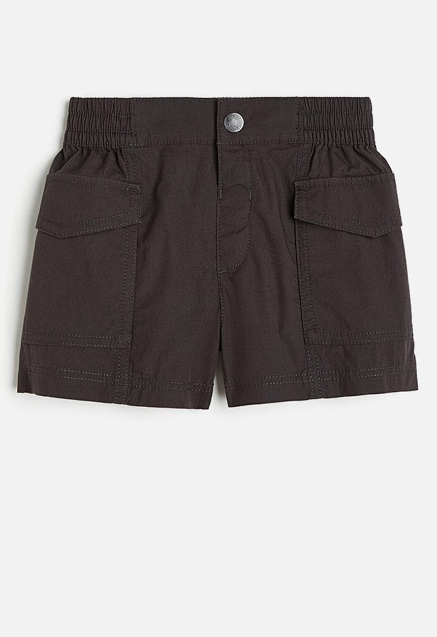 H&M - Cotton cargo shorts - black