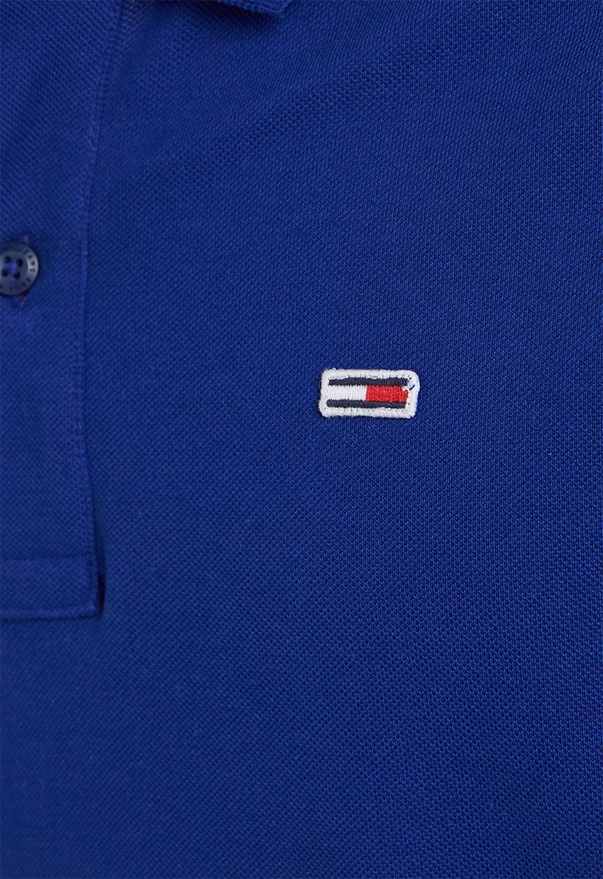 Tommy Hilfiger - TJM slim placket polo - mid blue