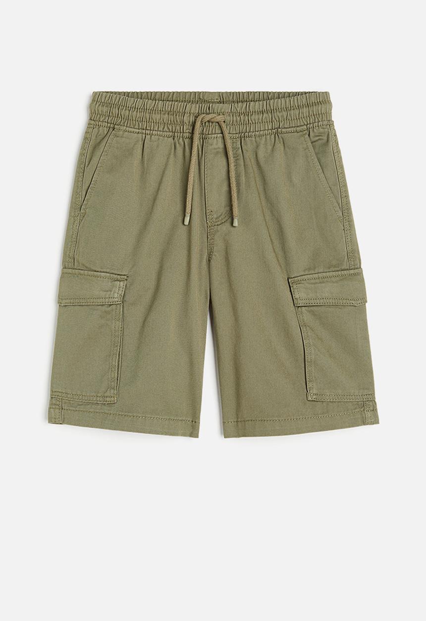 H&M - Twill cargo shorts - khaki green
