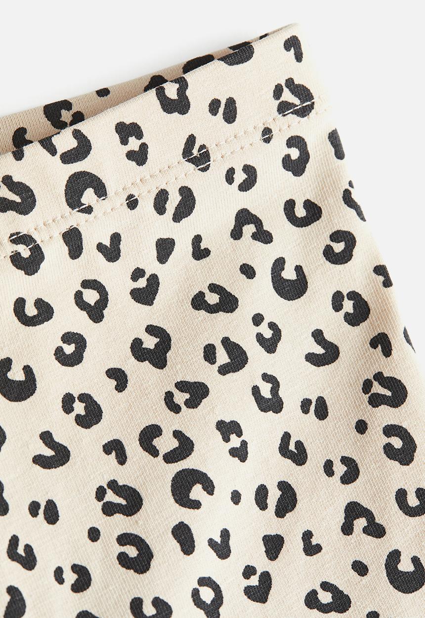 H&M - Leggings - light beige leopard print 