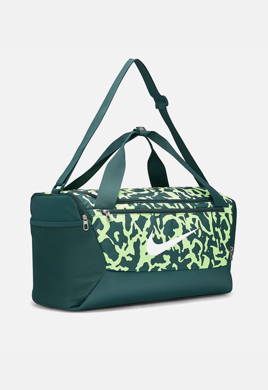 Nike - Brasilia duffle bag - deep jungle / lite lemon twist / white