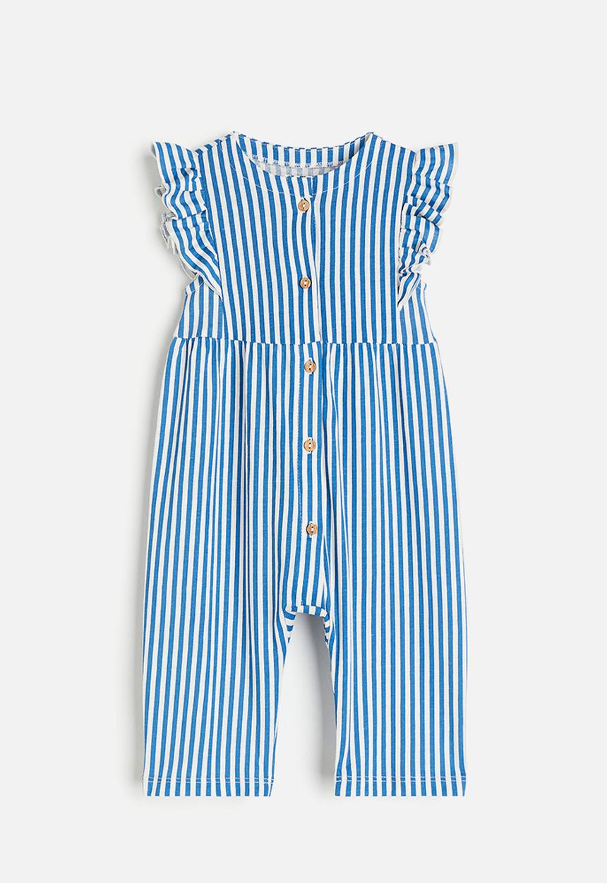 H&M - Jersey romper suit - blue striped
