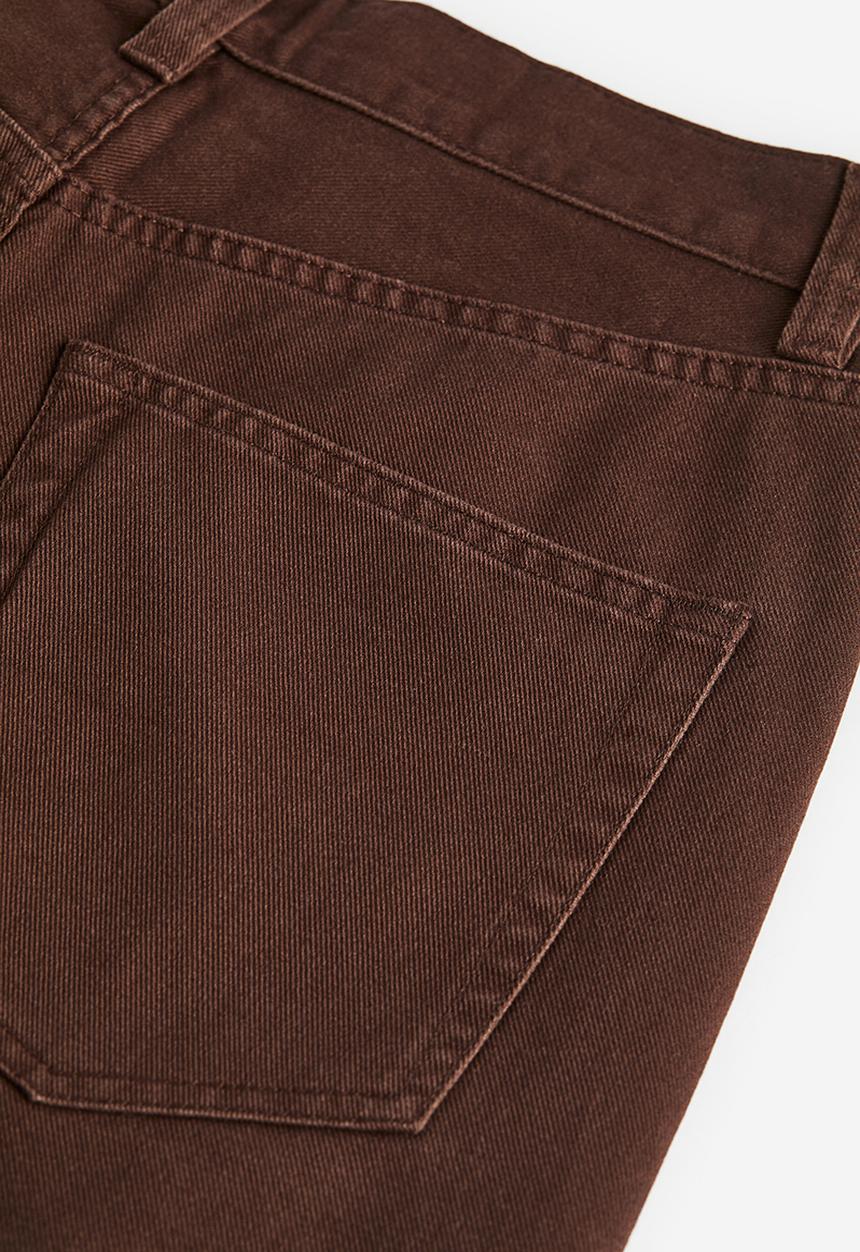 H&M - Loose fit twill shorts - dark brown