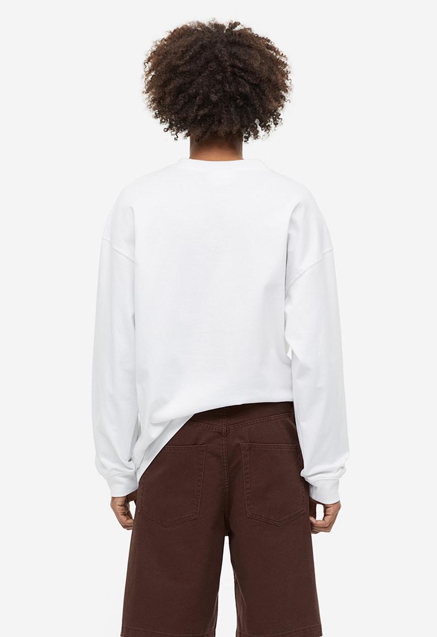 H&M - Loose fit twill shorts - dark brown