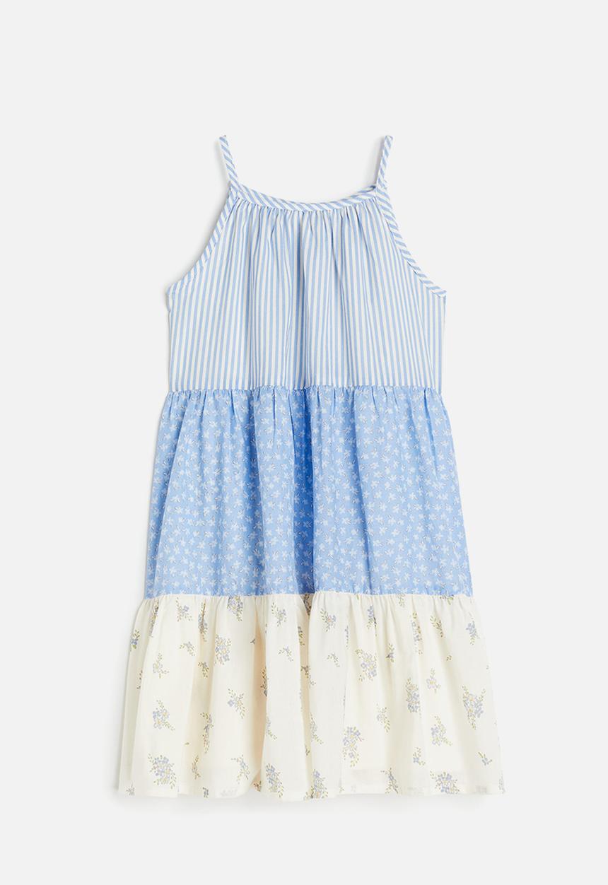 H&M - Sleeveless dress - light blue patterned