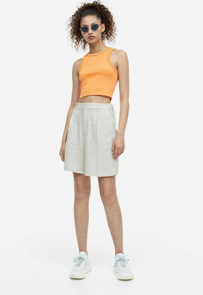 H&M - Cropped vest top - orange
