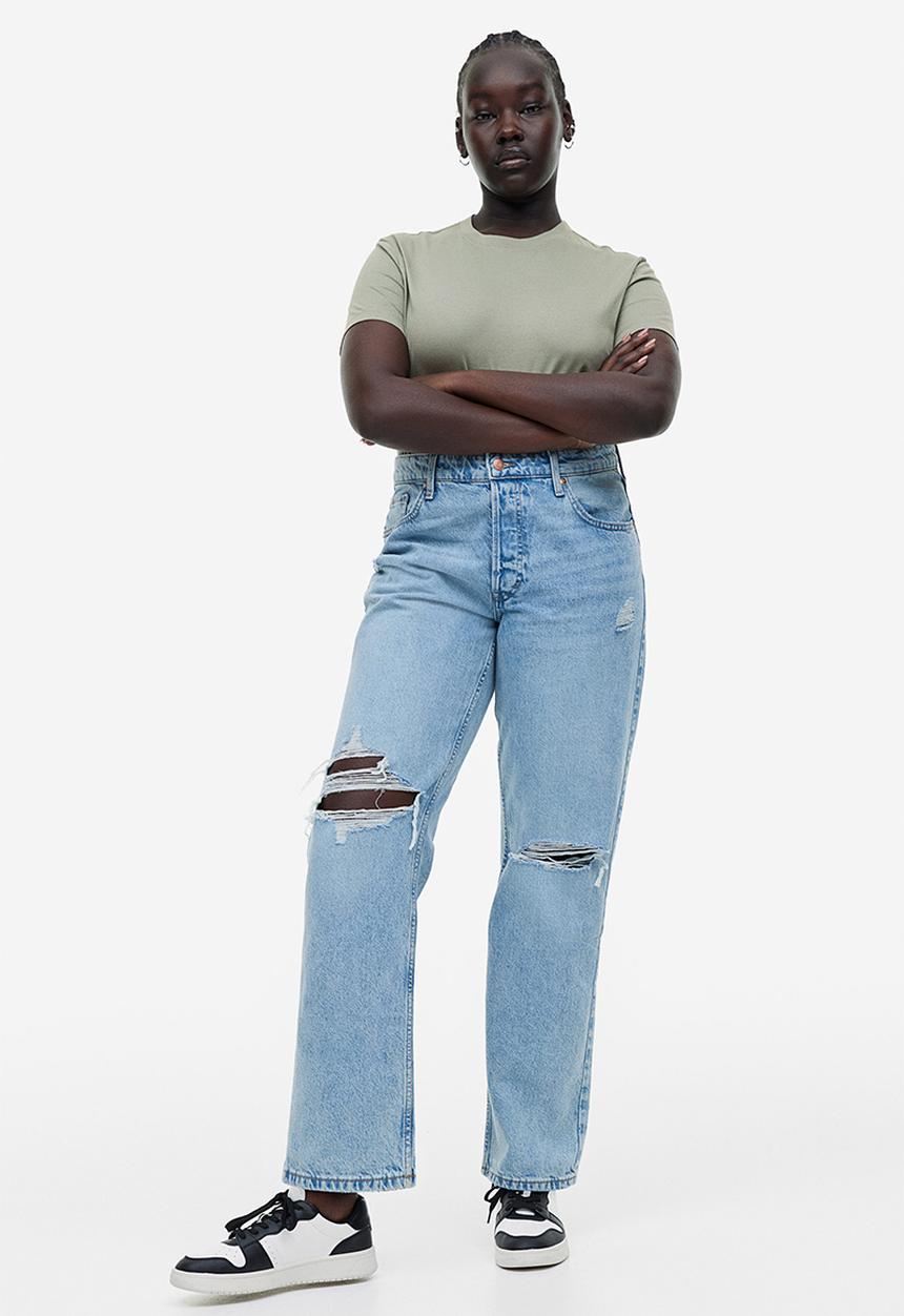 H&M - Cotton t-shirt - sage green 