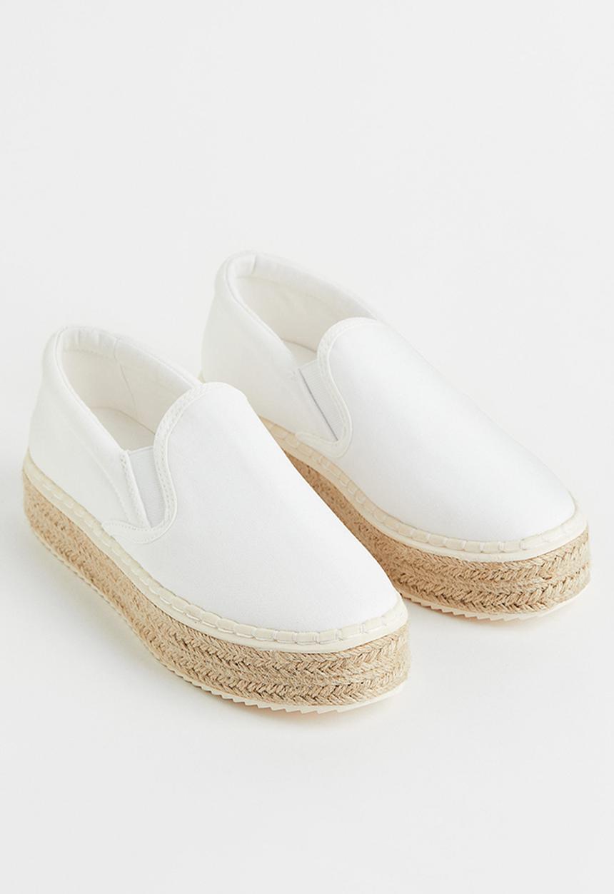 H&M - Platform espadrilles - white