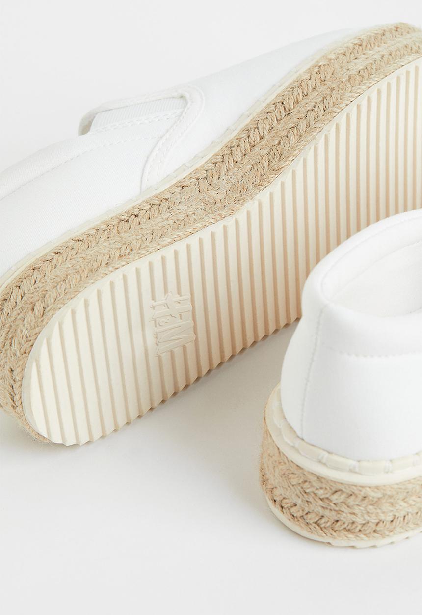 H&M - Platform espadrilles - white