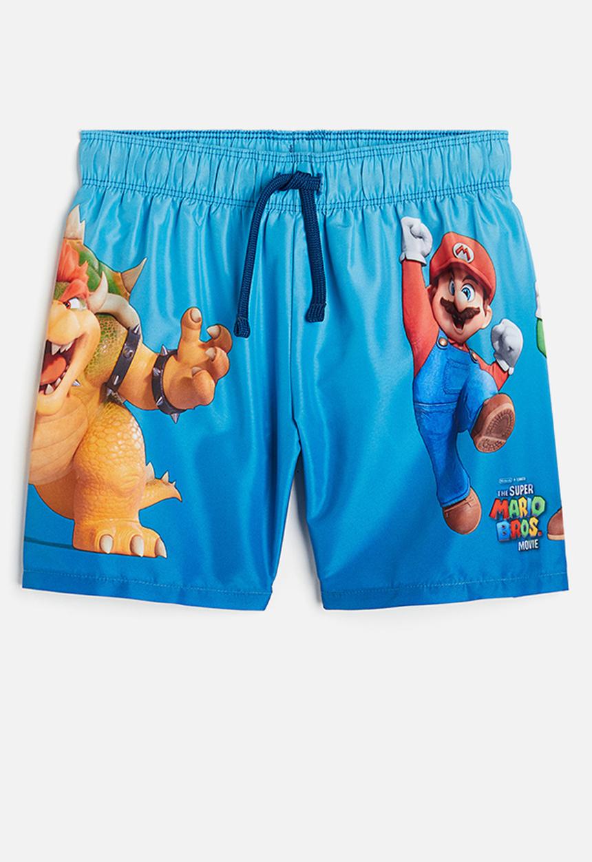 H&M - Printed swim shorts - blue super mario 
