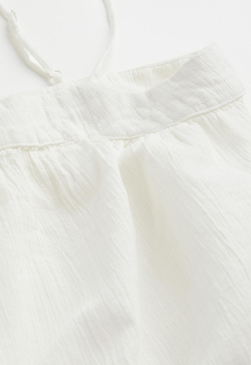 H&M - Crinkled top - cream