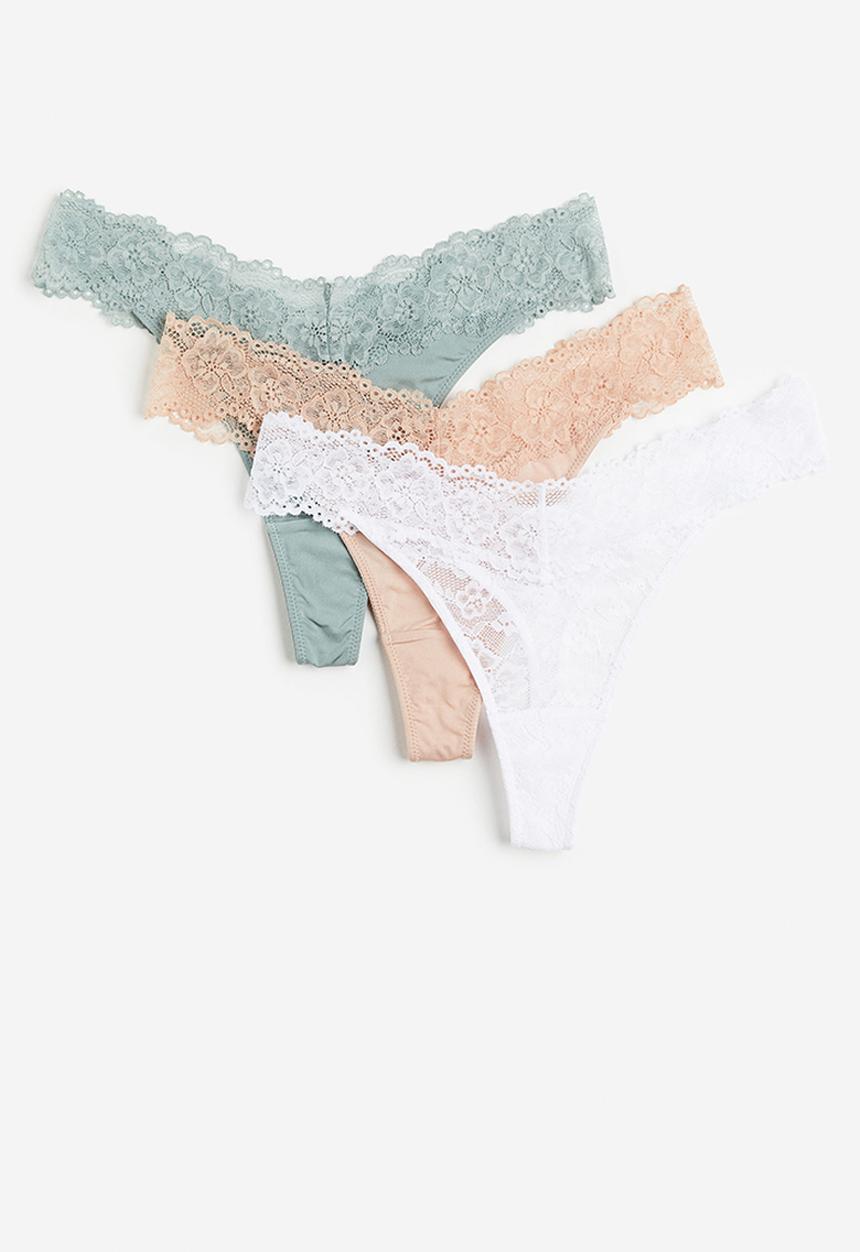H&M - 3 Pack thong briefs - multi