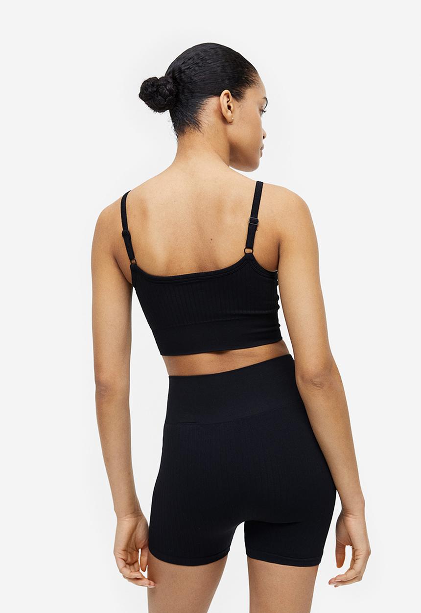 H&M - Drymove™ seamless hotpants - black