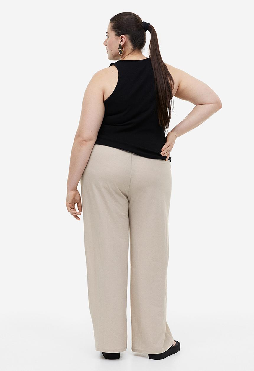 H&M - Pull-on jersey trousers - beige