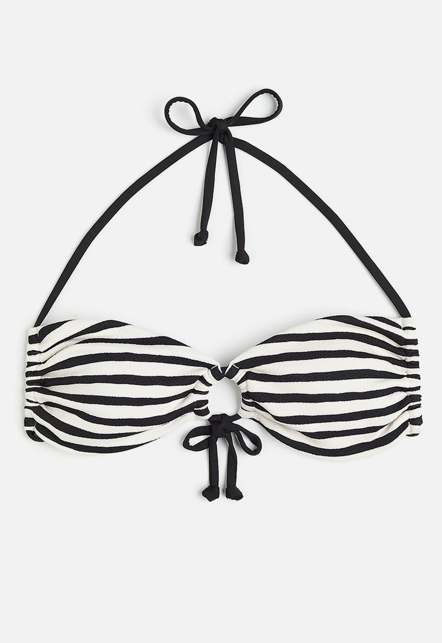 H&M - Padded bikini top - multi,white