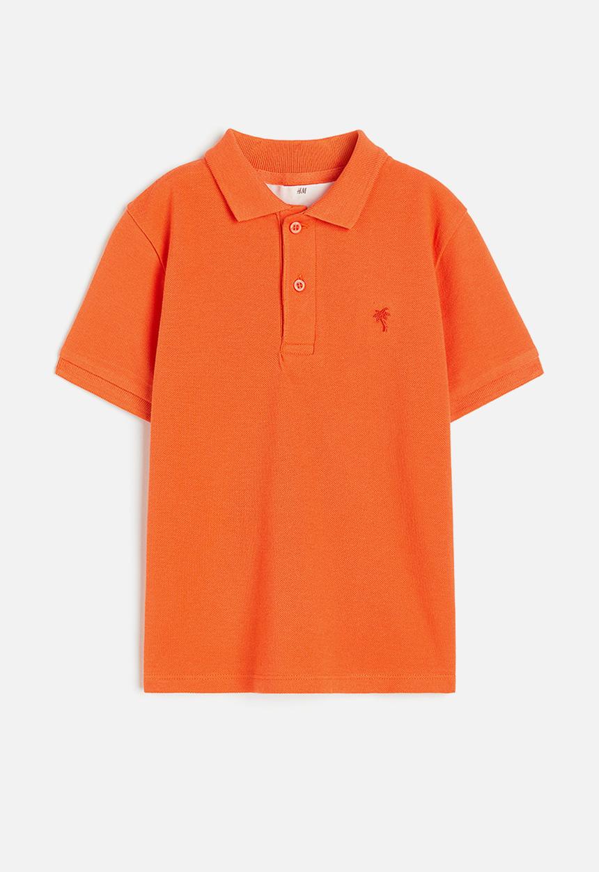 H&M - Cotton piqué polo shirt - orange