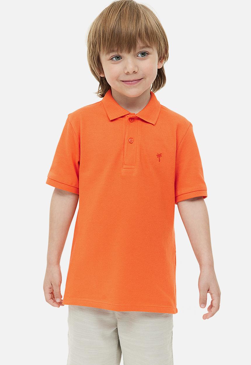 H&M - Cotton piqué polo shirt - orange