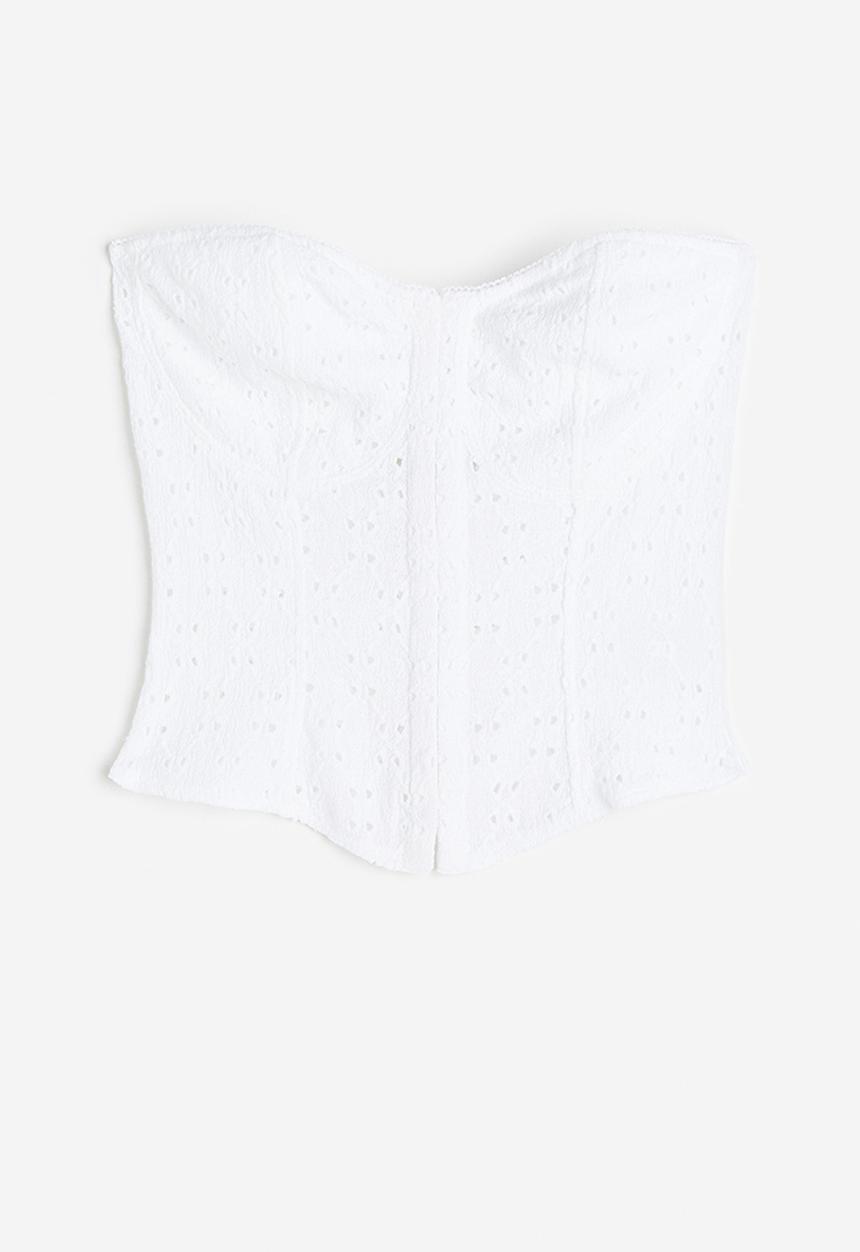 H&M - Corset top - white