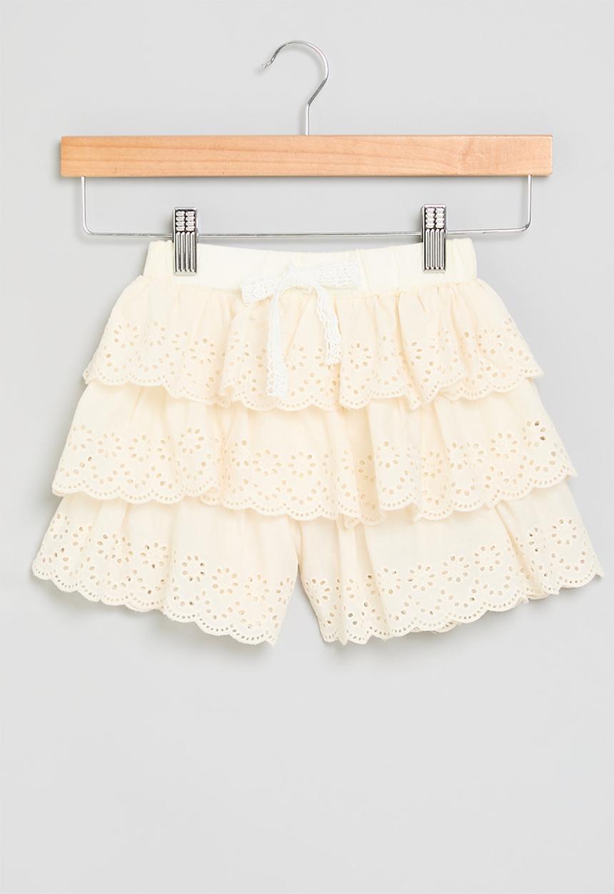 Pop Candy - Anglaise shorts - ecru