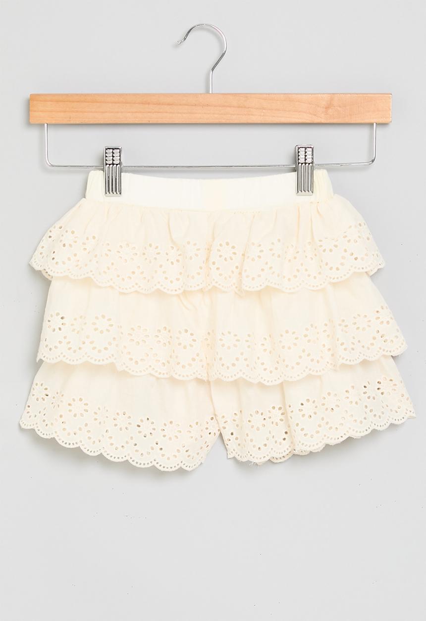 Pop Candy - Anglaise shorts - ecru