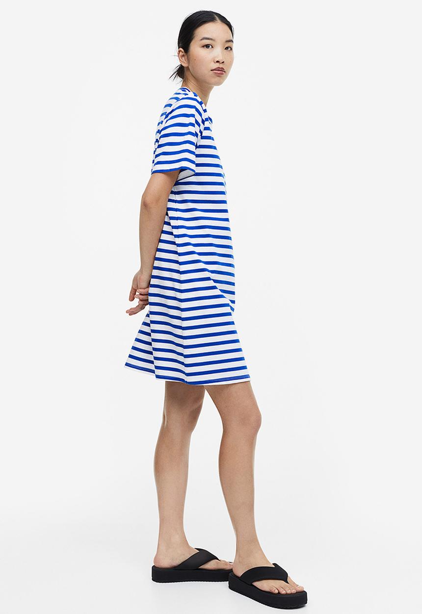 H&M - Mama t-shirt nursing dress - blue