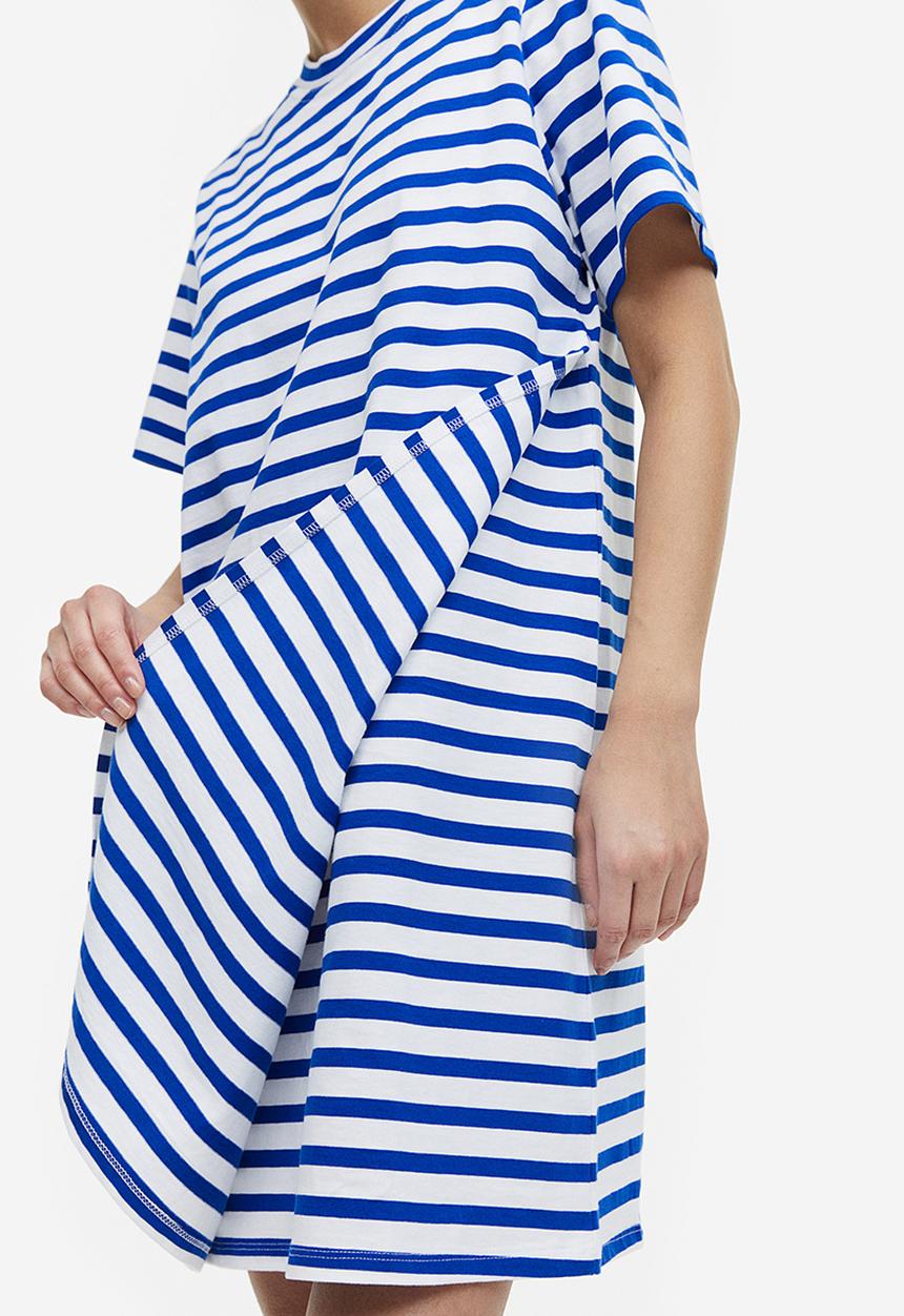 H&M - Mama t-shirt nursing dress - blue