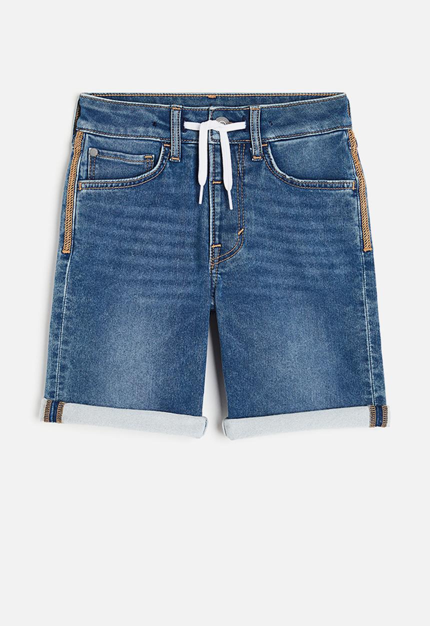 H&M - Super soft slim fit shorts - denim blue