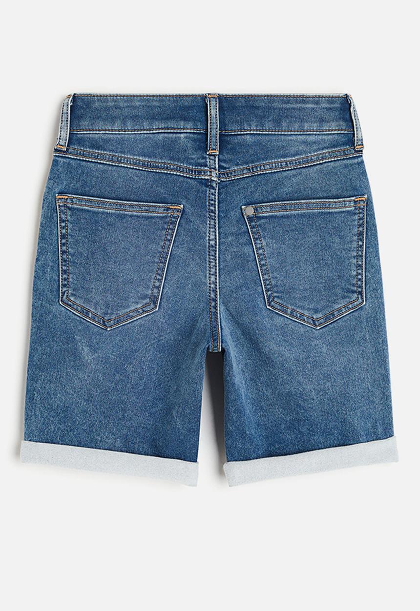 H&M - Super soft slim fit shorts - denim blue